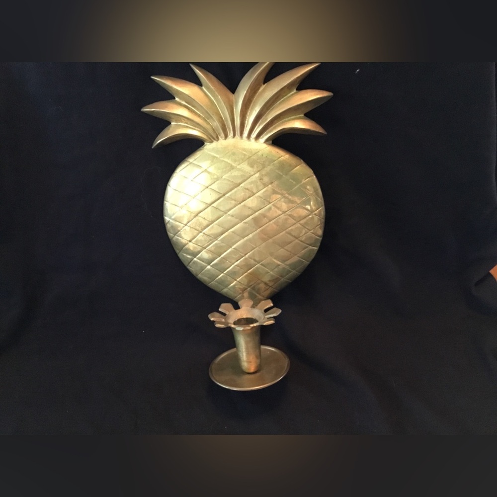 Brass Pineapple Decorative Candle Holder - Vintage Home